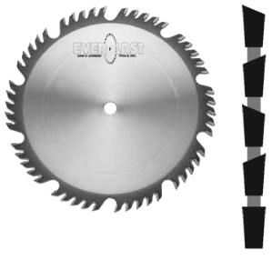 10" x 50T x 5/8" Combination Grind Carbide Saw 