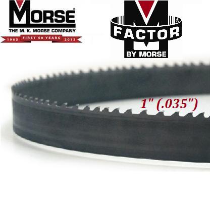 M-Factor by Morse CH (Case Hardened) 1" (.035") m-factor, m, factor, mk, morse, ch, case hardened, case, hardened, band, saw, bandsaw, blade, blades, carbide, tip, tipped