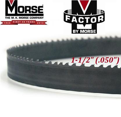 M-Factor by Morse CH (Case Hardened) 1-1/2" (.050") m-factor, m, factor, mk, morse, ch, case hardened, case, hardened, band, saw, bandsaw, blade, blades, carbide, tip, tipped