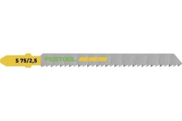 Festool Jigsaw blade WOOD FINE CUT S 75/2,5/25 204257 Power tools, track saw, circular saw, compound miter saw, random orbit sanders, sander, orbital sander, dust extraction, jigsaw, cordless drill, cordless tools, joiner, routers, CARVEX, KAPEX, systainer