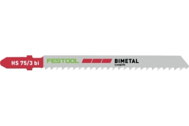 Festool Jigsaw blade PLASTICS SOLID MATERIAL HS 75/3 BI/5 204336 Power tools, track saw, circular saw, compound miter saw, random orbit sanders, sander, orbital sander, dust extraction, jigsaw, cordless drill, cordless tools, joiner, routers, CARVEX, KAPEX, systainer