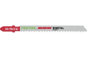 Festool Jigsaw blade PLASTICS SOLID MATERIAL HS 75/3 BI/5 204336 Power tools, track saw, circular saw, compound miter saw, random orbit sanders, sander, orbital sander, dust extraction, jigsaw, cordless drill, cordless tools, joiner, routers, CARVEX, KAPEX, systainer