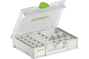 Festool Systainer³ Organizer SYS3 ORG M 89 22xESB 204853 Power tools, track saw, circular saw, compound miter saw, random orbit sanders, sander, orbital sander, dust extraction, jigsaw, cordless drill, cordless tools, joiner, routers, CARVEX, KAPEX, systainer