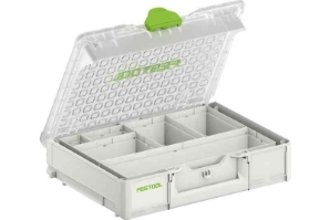 Festool Systainer³ Organizer SYS3 ORG M 89 6xESB 204854 Power tools, track saw, circular saw, compound miter saw, random orbit sanders, sander, orbital sander, dust extraction, jigsaw, cordless drill, cordless tools, joiner, routers, CARVEX, KAPEX, systainer