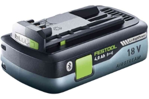 Festool HighPower battery pack BP 18 Li 4,0 HPC-ASI 205036 Power tools, track saw, circular saw, compound miter saw, random orbit sanders, sander, orbital sander, dust extraction, jigsaw, cordless drill, cordless tools, joiner, routers, CARVEX, KAPEX, systainer