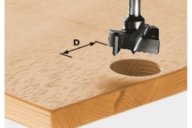 Festool Hinge location cutter HW S8 D35 491077 Power tools, track saw, circular saw, compound miter saw, random orbit sanders, sander, orbital sander, dust extraction, jigsaw, cordless drill, cordless tools, joiner, routers, CARVEX, KAPEX, systainer