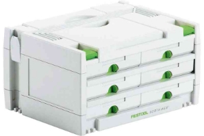 Festool SORTAINER SYS 3-SORT/6 491984 Power tools, track saw, circular saw, compound miter saw, random orbit sanders, sander, orbital sander, dust extraction, jigsaw, cordless drill, cordless tools, joiner, routers, CARVEX, KAPEX, systainer