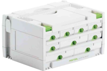 Festool SORTAINER SYS 3-SORT/9 491985 Power tools, track saw, circular saw, compound miter saw, random orbit sanders, sander, orbital sander, dust extraction, jigsaw, cordless drill, cordless tools, joiner, routers, CARVEX, KAPEX, systainer