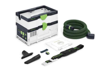 Festool Cordless mobile dust extractor CLEANTEC CTC SYS I HEPA-Basic 576941 Power tools, track saw, circular saw, compound miter saw, random orbit sanders, sander, orbital sander, dust extraction, jigsaw, cordless drill, cordless tools, joiner, routers, CARVEX, KAPEX, systainer
