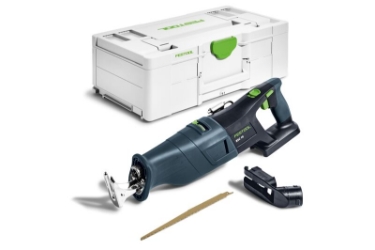 Festool Cordless reciprocating saw RSC 18 EB-Basic 576950 Power tools, track saw, circular saw, compound miter saw, random orbit sanders, sander, orbital sander, dust extraction, jigsaw, cordless drill, cordless tools, joiner, routers, CARVEX, KAPEX, systainer