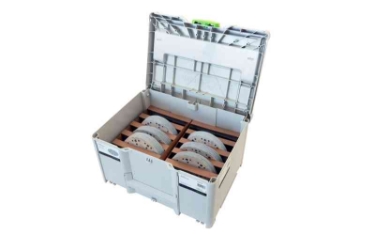 Festool Systainer³ Abrasive Set SYS STF D150 GR 577110 Power tools, track saw, circular saw, compound miter saw, random orbit sanders, sander, orbital sander, dust extraction, jigsaw, cordless drill, cordless tools, joiner, routers, CARVEX, KAPEX, systainer