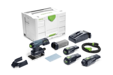 Festool Cordless orbital sander RTSC 400 3,0 I-Set 577683 Power tools, track saw, circular saw, compound miter saw, random orbit sanders, sander, orbital sander, dust extraction, jigsaw, cordless drill, cordless tools, joiner, routers, CARVEX, KAPEX, systainer