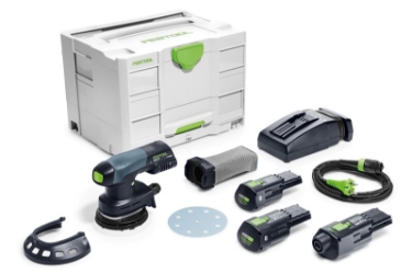 Festool Cordless eccentric sander ETSC 125 3,0 I-Set 577691 Power tools, track saw, circular saw, compound miter saw, random orbit sanders, sander, orbital sander, dust extraction, jigsaw, cordless drill, cordless tools, joiner, routers, CARVEX, KAPEX, systainer