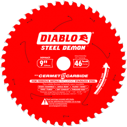 Diablo Steel Demon 9" x 46 T x 1" Arbor TCG D0946CF 