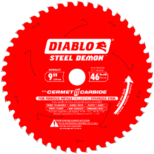 Diablo Steel Demon 9" x 46 T x 1" Arbor TCG D0946CF 