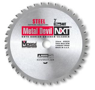 Metal Devil NXT 7" 40T Steel Cutting Circular Saw Blade CSM740NSC 